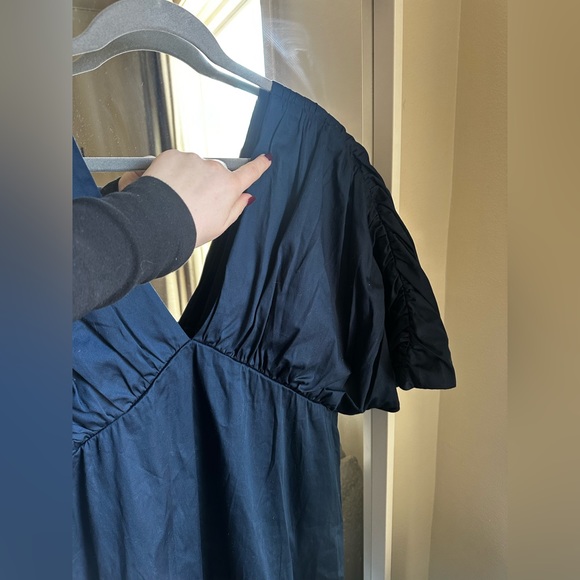 Kika Vargas Navy Blue V Neck Dress - Picture 6 of 7